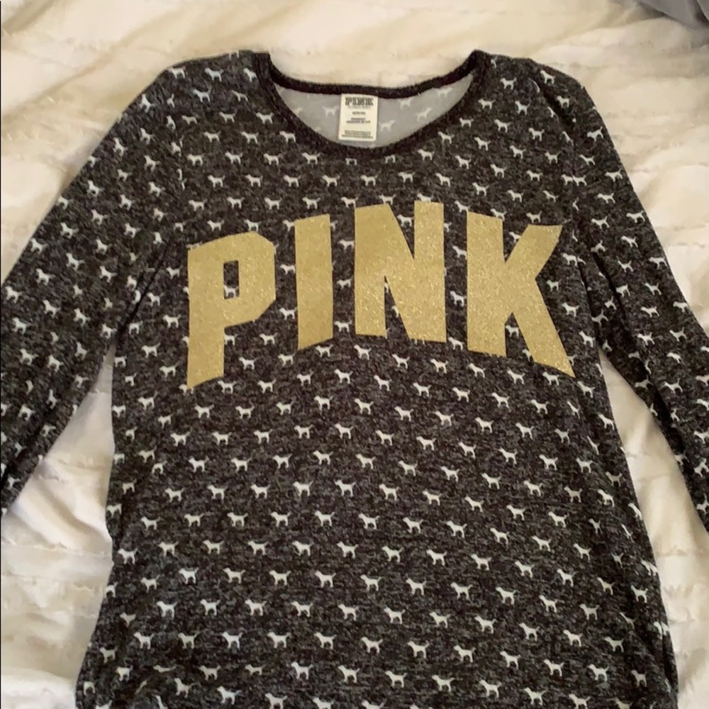 PINK victoria secret pj top